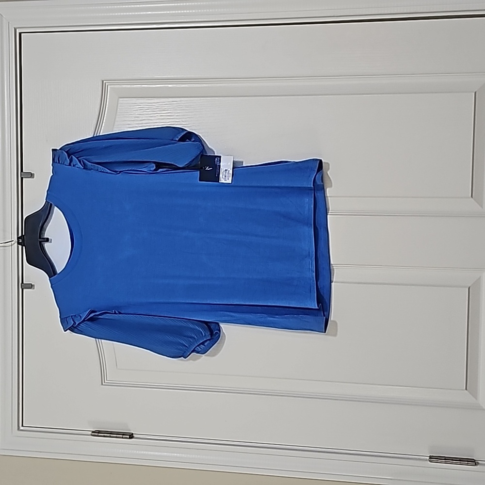 New Simply Vera Viena Stream Mid-Sleeve Blouse